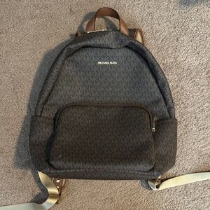 Michael Kors Brown Signature Backpack